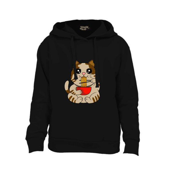 Foodie Cat Hoodie for Boys - Image 2