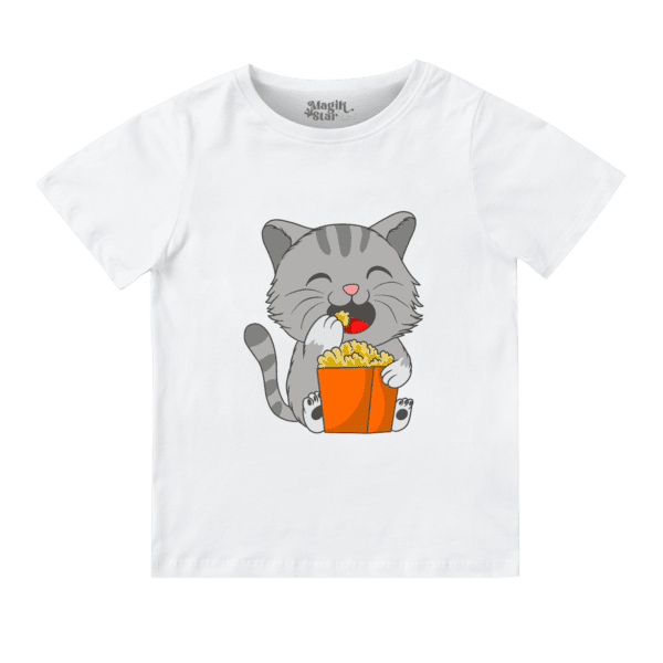 Popcorn Kitty Boys T-shirt - Image 2
