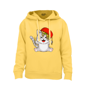 Playful Cat Hoodie for Boys