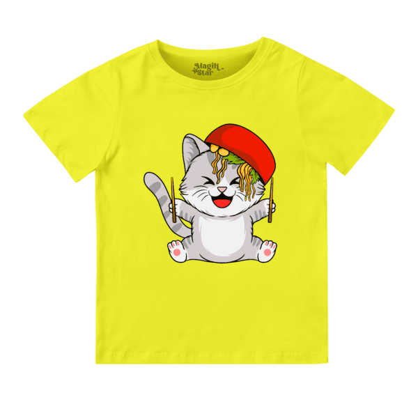 Playful Cat Boys Round Neck Boys T-shirt - Image 9