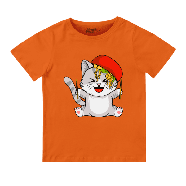 Playful Cat Boys Round Neck Boys T-shirt - Image 18