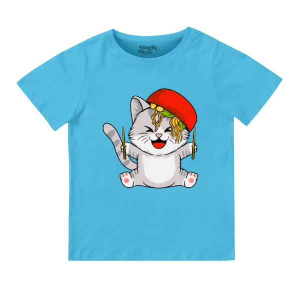 Playful Cat Boys Round Neck Boys T-shirt - Image 8