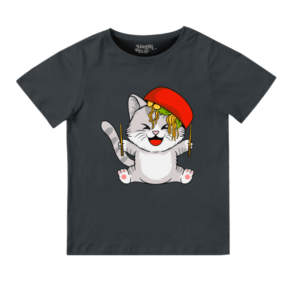 Playful Cat Boys Round Neck Boys T-shirt - Image 23