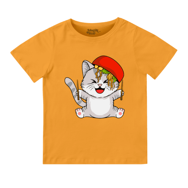 Playful Cat Boys Round Neck Boys T-shirt - Image 15