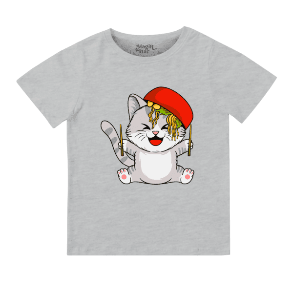 Playful Cat Boys Round Neck Boys T-shirt - Image 4