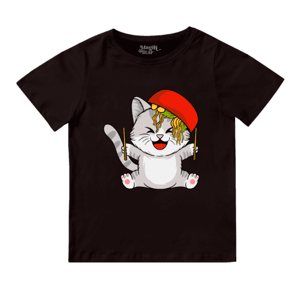Playful Cat Boys Round Neck Boys T-shirt - Image 22