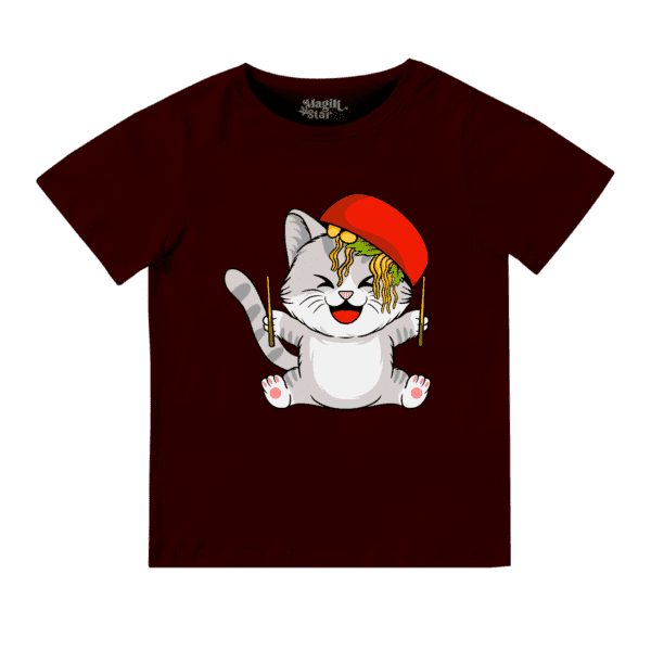 Playful Cat Boys Round Neck Boys T-shirt - Image 17