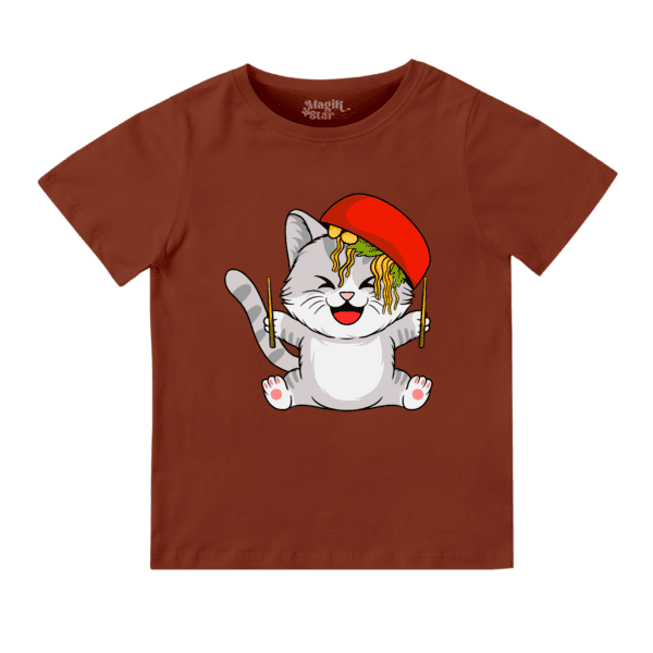 Playful Cat Boys Round Neck Boys T-shirt - Image 16