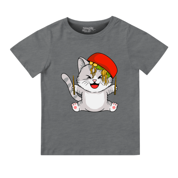 Playful Cat Boys Round Neck Boys T-shirt - Image 21