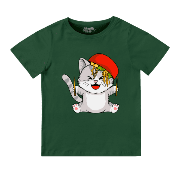 Playful Cat Boys Round Neck Boys T-shirt - Image 10