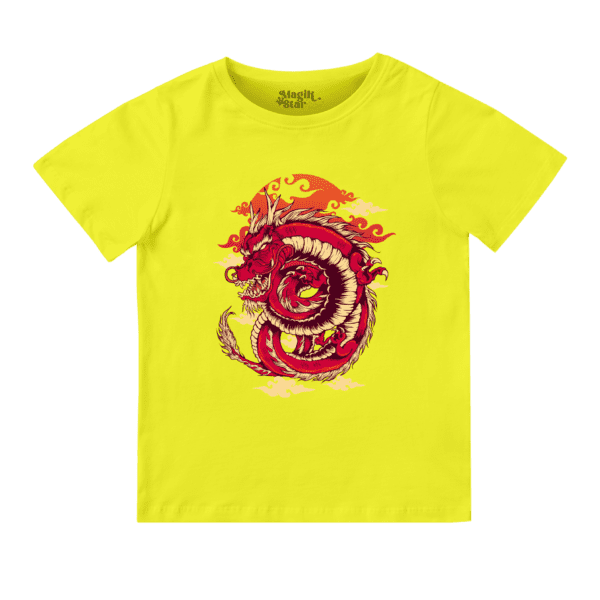 Red Dragon Round Neck Boys T-shirt - Image 9