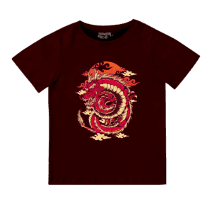 Red Dragon Round Neck Boys T-shirt
