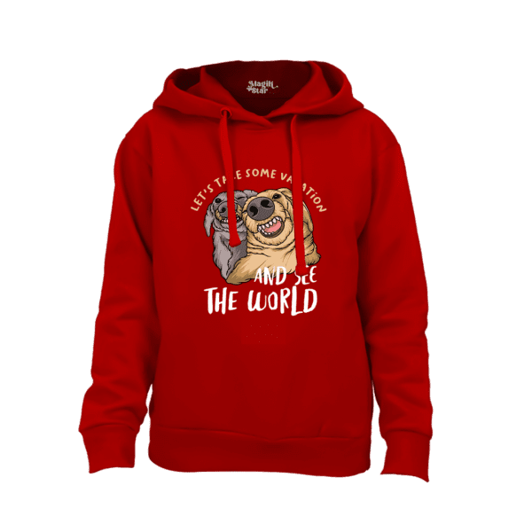 Doggy Vacation  Hoodie for Boys - Image 2