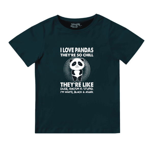 Cool Panda Round Neck Boys T-shirt - Image 9
