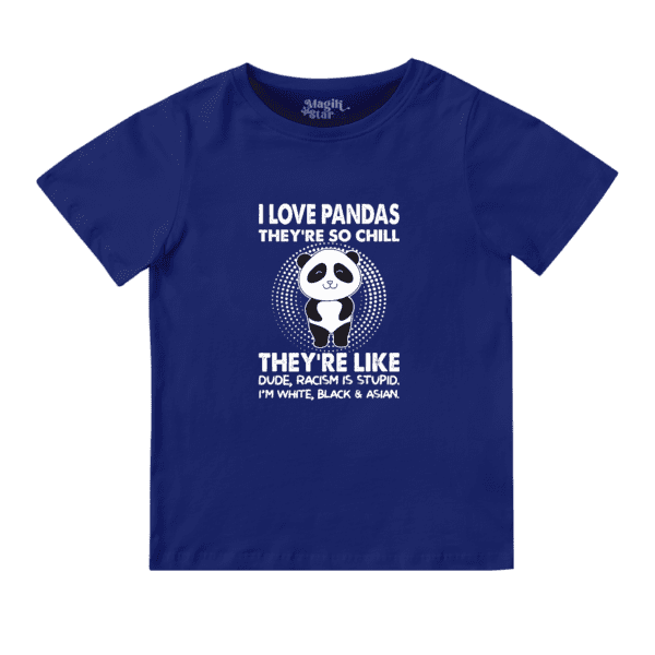 Cool Panda Round Neck T-shirt for Girls - Image 5