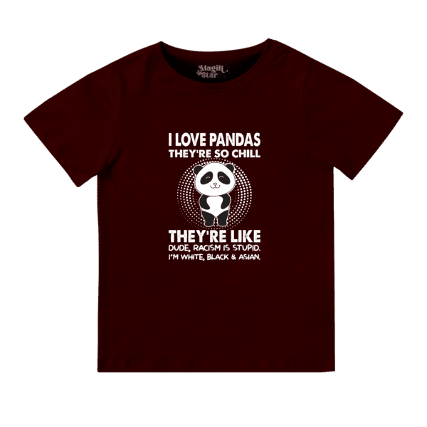 Cool Panda Round Neck Boys T-shirt - Image 16