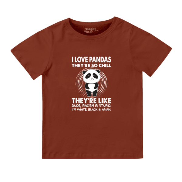 Cool Panda Round Neck Boys T-shirt - Image 15