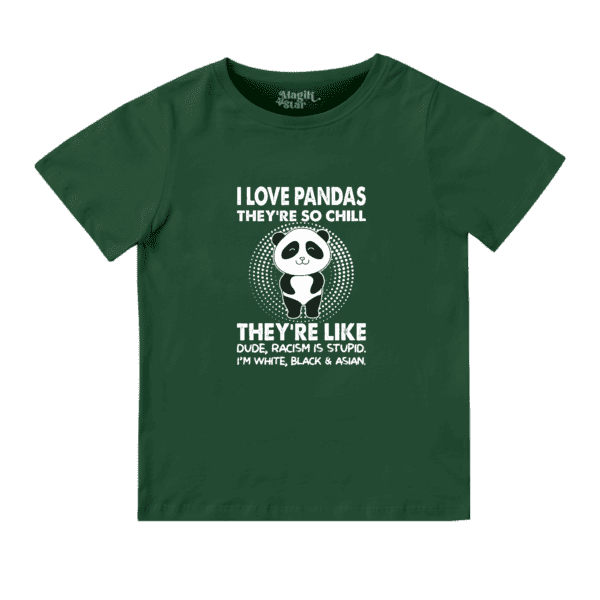 Cool Panda Round Neck Boys T-shirt - Image 8