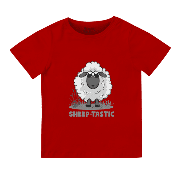 Sheep-tastic Half Sleeve T-shirt for Girls - Image 5