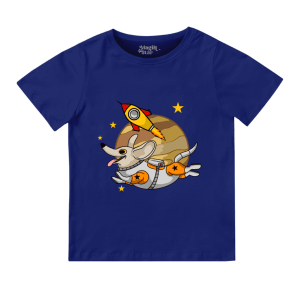 Flying Dog Round Neck T-shirt for Girls - Image 6