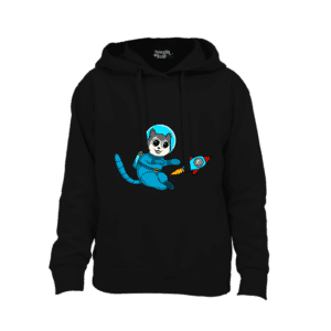 Space Cat Hooded Sweatshirt for Boys
