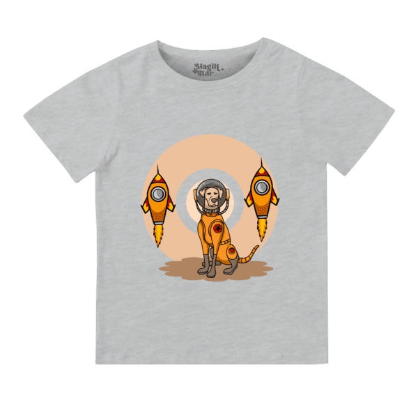 Astro-Dog Round Neck T-shirt for Girls - Image 4