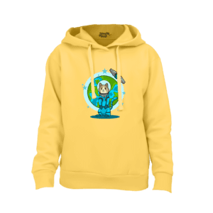 Cat in Space Hoodie for Boys