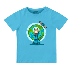 Cat in Space Half Sleeve Boys T-shirt