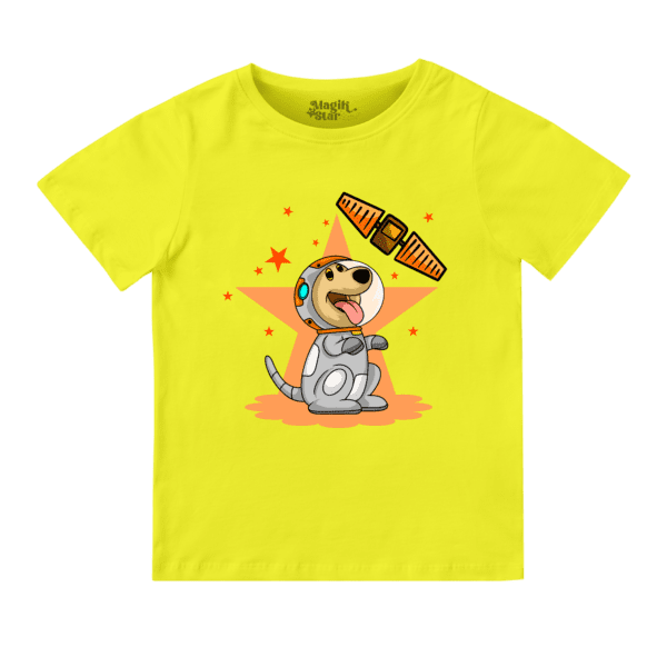 Space Dog Round Neck Boys T-shirt - Image 9