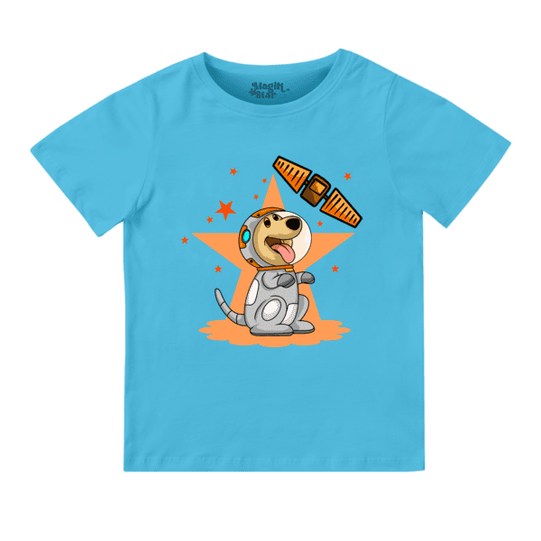 Space Dog Round Neck Boys T-shirt - Image 8