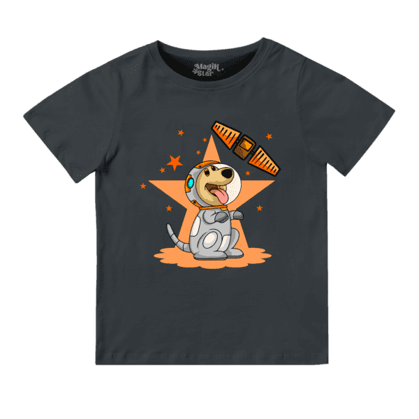 Space Dog Round Neck Boys T-shirt - Image 21