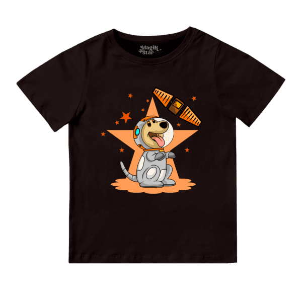 Space Dog Round Neck Boys T-shirt - Image 20