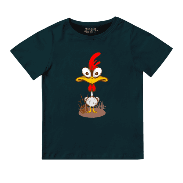 Crazy Chicken  Half Sleeve Boys T-shirt - Image 9