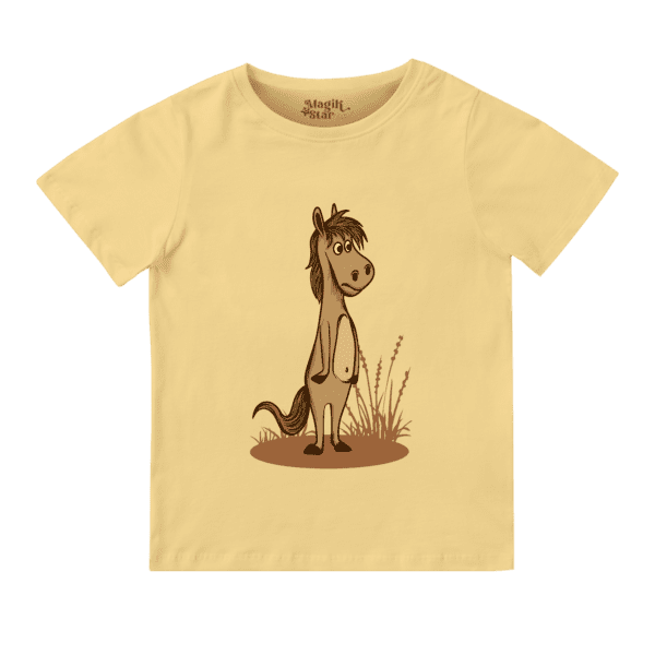 Cartoon Horse Half Sleeve Boys T-shirt - Image 19