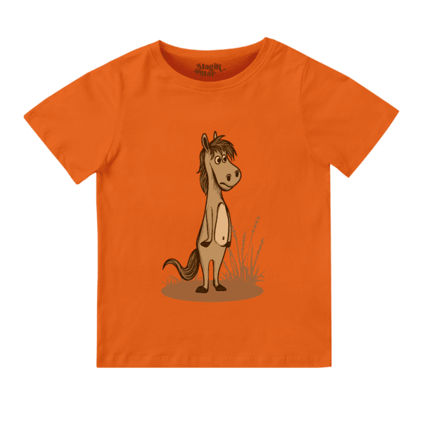 Cartoon Horse Half Sleeve Boys T-shirt - Image 17