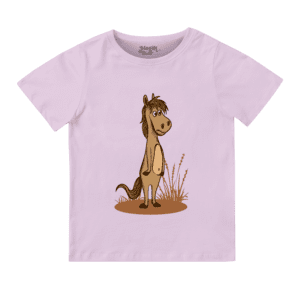 Cartoon Horse Half Sleeve Boys T-shirt