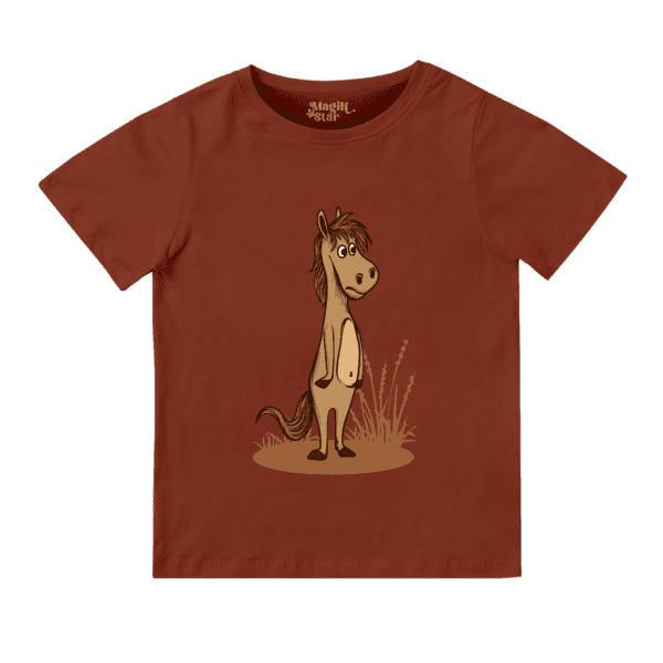 Cartoon Horse Half Sleeve Boys T-shirt - Image 15