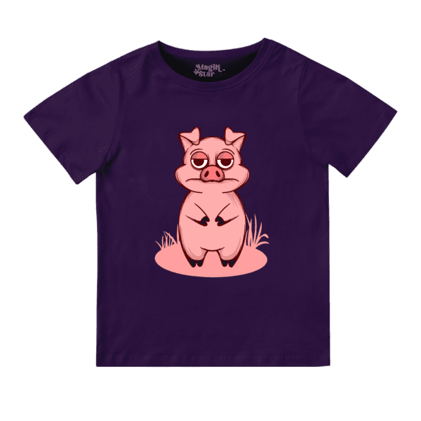 Boring Pig Round Neck Boys T-shirt - Image 11