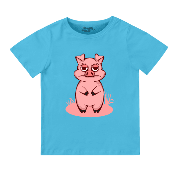 Boring Pig Round Neck Boys T-shirt - Image 7
