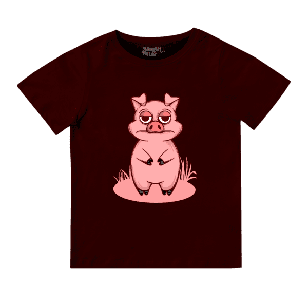 Boring Pig Round Neck Boys T-shirt - Image 14