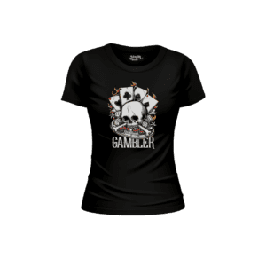 Skull Print Half Sleeve Women T-Shirt