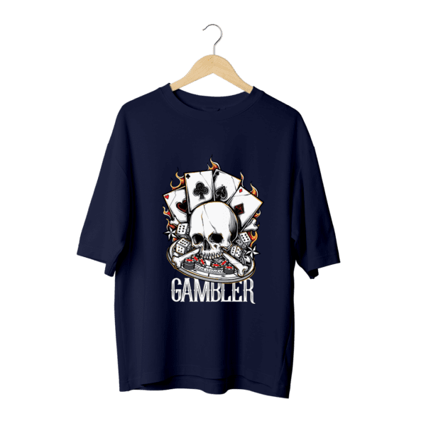 Skull print Oversized T-shirt - Image 2