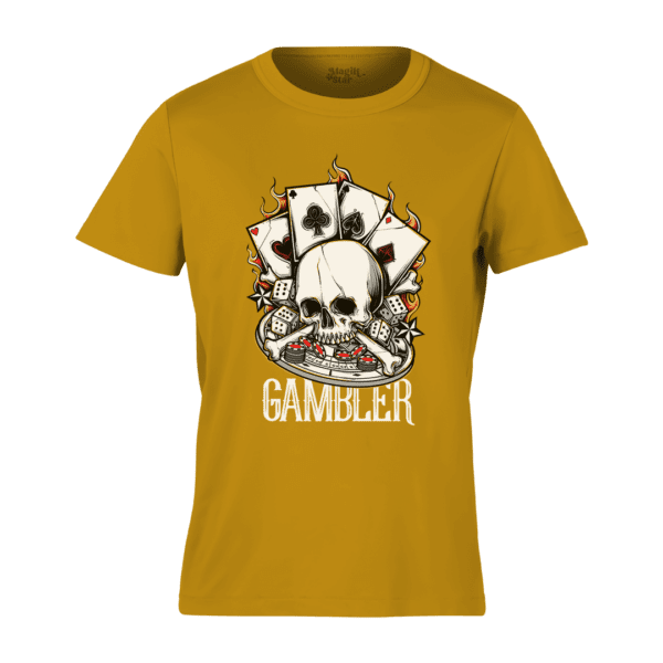 Skull Print Round Neck Mens T-shirt - Image 14