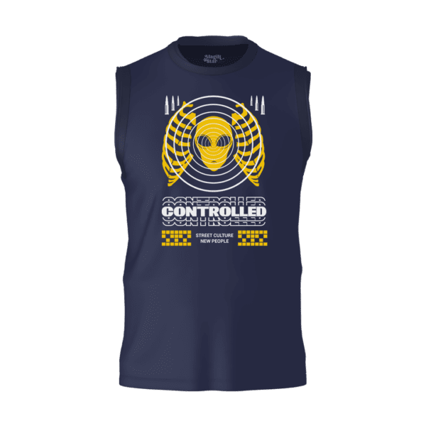 Street Style Sleeveless Mens T-shirt - Image 2