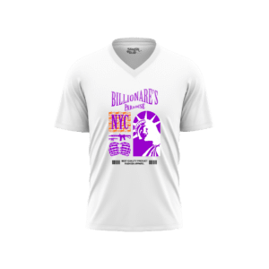 New York V-Neck Half Sleeve Mens T-Shirt