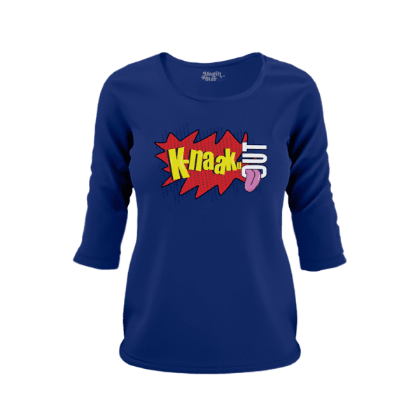 Knock Out 3/4 Sleeve Women T-Shirt - Image 2