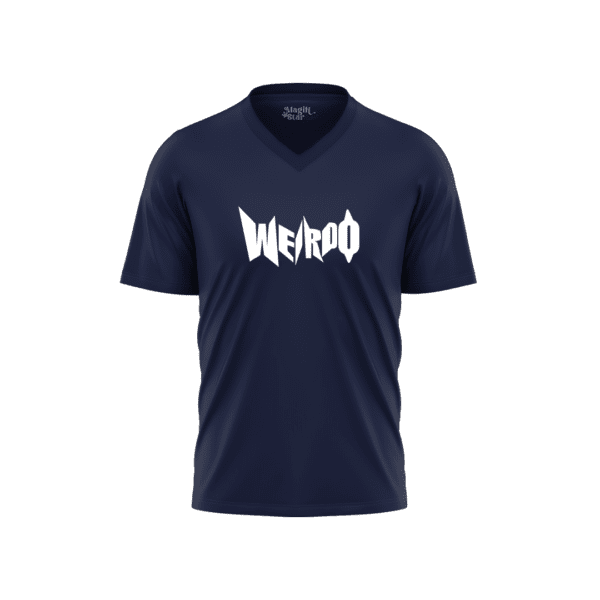 Weirdo V-Neck Half Sleeve Mens T-Shirt - Image 6