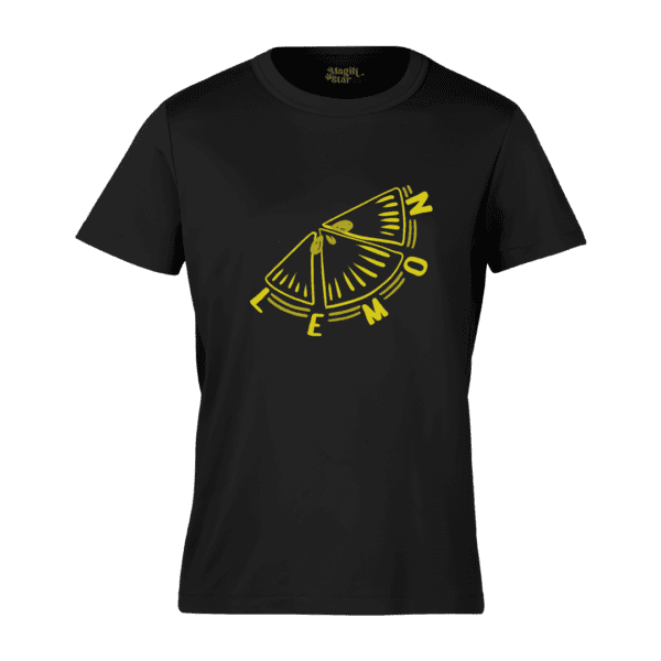 Lemon Slice Round Neck Mens T-shirt - Image 2