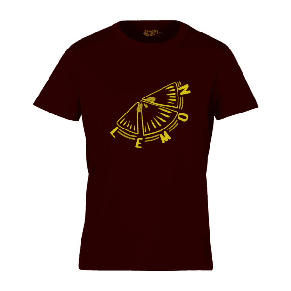 Lemon Slice Round Neck Mens T-shirt - Image 5