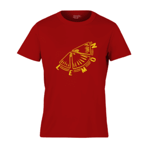 Lemon Slice Round Neck Mens T-shirt